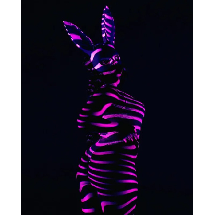 Маска Кролика для доповнення сексуального костюма Leg Avenue, білий