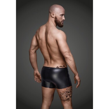 Шорты мужские декоративными полосками из винил H006 от Noir Handmade M