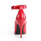 Туфлі-човники Pleaser Seduce-431, 5 дюймів, ремінець на щиколотці, червоні