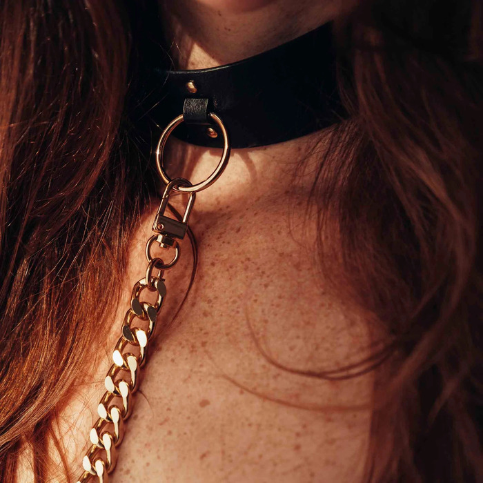 Чокер Bijoux Indiscrets MAZE - Wide Chocker Black