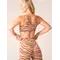 Топ Ryderwear Unstoppable One Shoulder Sports Bra - Mocha Zebra