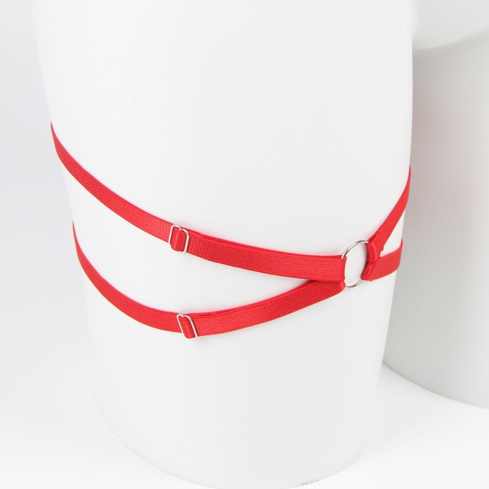 Комплект белья с лифом-бантом Star Night, красный, M-L