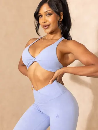 Легінси Ryderwear NKD Stonewash Crossover Scrunch Leggings - Cornflower Blue Stonewash