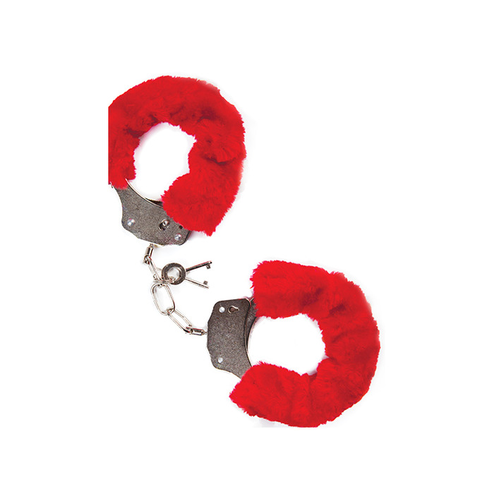 Наручники з хутром MAI No.38 METAL FURRY HANDCUFFS RED