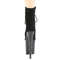 Чоботи Pleaser Flamingo-1020FST *8-дюймовий каблук, 4-дюймові тоновані черевики з PF-зашнуровкою спереду, блискавка збоку, чорні
