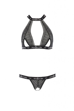 Комплект белья с открытым доступом MIRAJANE SET black S/M - Passion