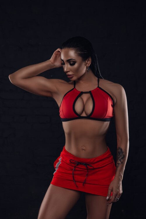 Спідниця спортивна SUPERHOT RED SKT777 жіноча з кишенями