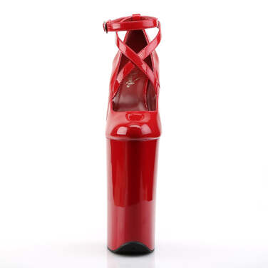 Туфли-лодочки Beyond-087, каблук 10 дюймов, высота 6 1/4 дюйма, ремешок на щиколотке крест-накрест, красные