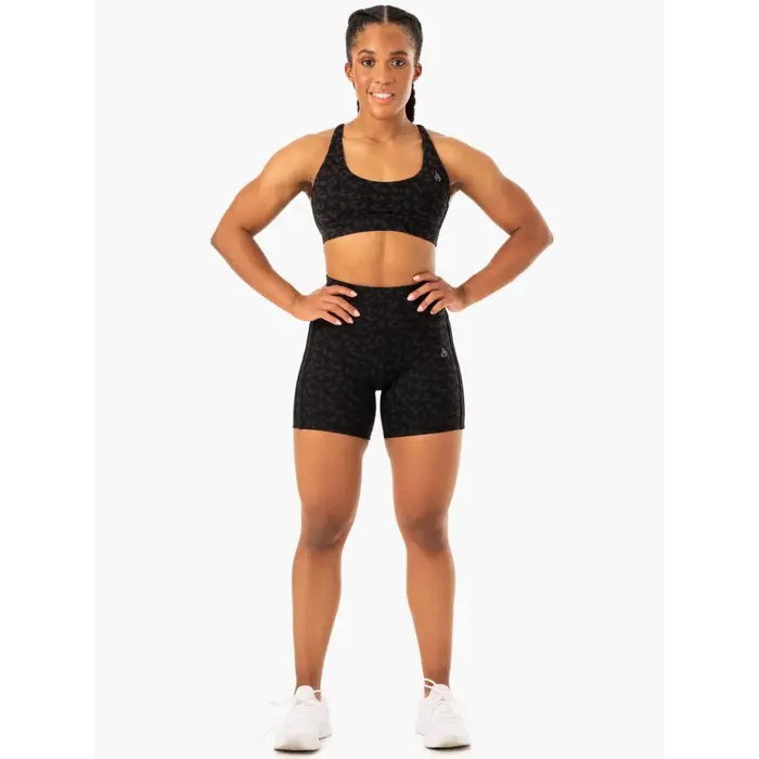 Топ Ryderwear Evolution Sports Bra - Black Leopard