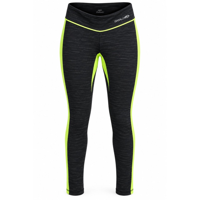 Жіночі спортивні легінси Babalu Black-Green з високою посадкою для фітнесу та йоги