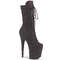 Ботинки Pleaser Flamingo-1050FS *8 дюймов, каблук, 4 дюйма, шнуровка спереди, молния сбоку, серые