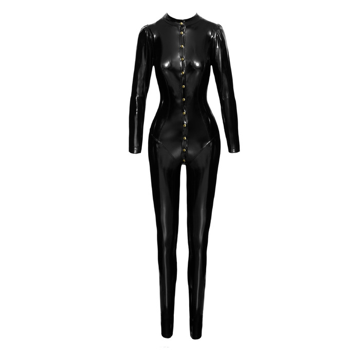 Комбинезон виниловый на кнопках Noir Handmade черный, XXL