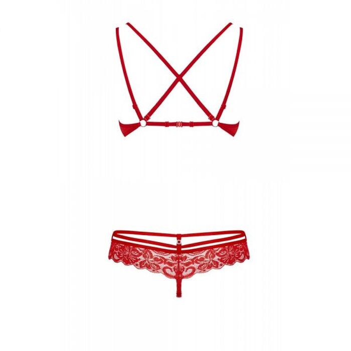 Комплект Obsessive 860-SET-3 2 pcs set red S/M