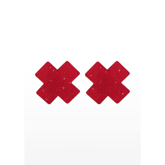Пестиси на соски у формі хрестів Taboom, червоні