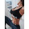 Топ Nebbia Athletic Cut Out sport bra 695 Black