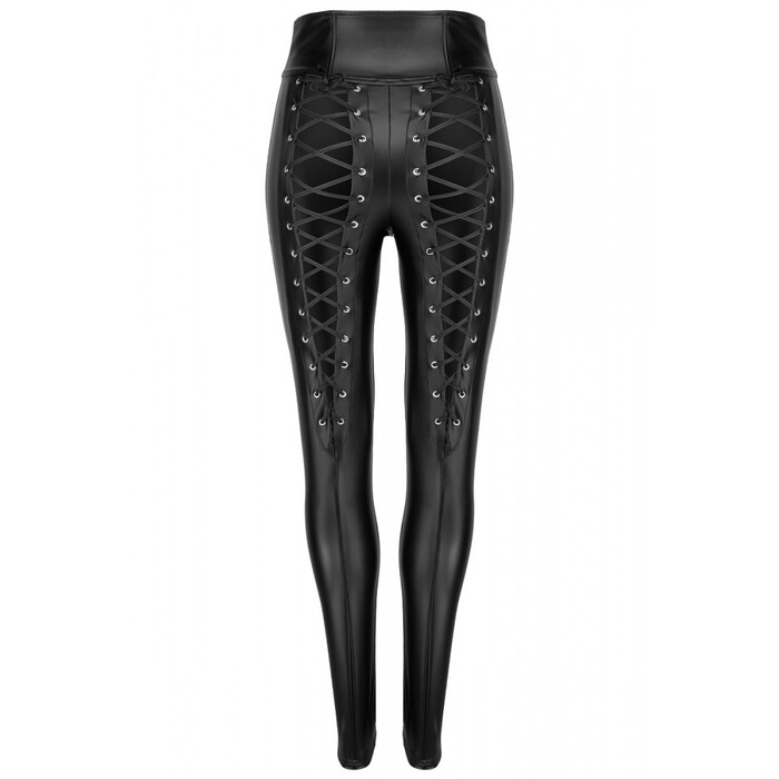 Брюки со шнуровкой сзади F148 Noir Handmade M