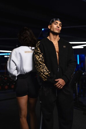 Бомбер Nebbia Gold Heritage Bomber – Black 717