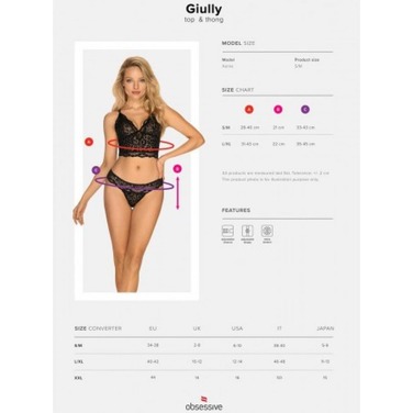 Комплект Obsessive GIULLY L/XL