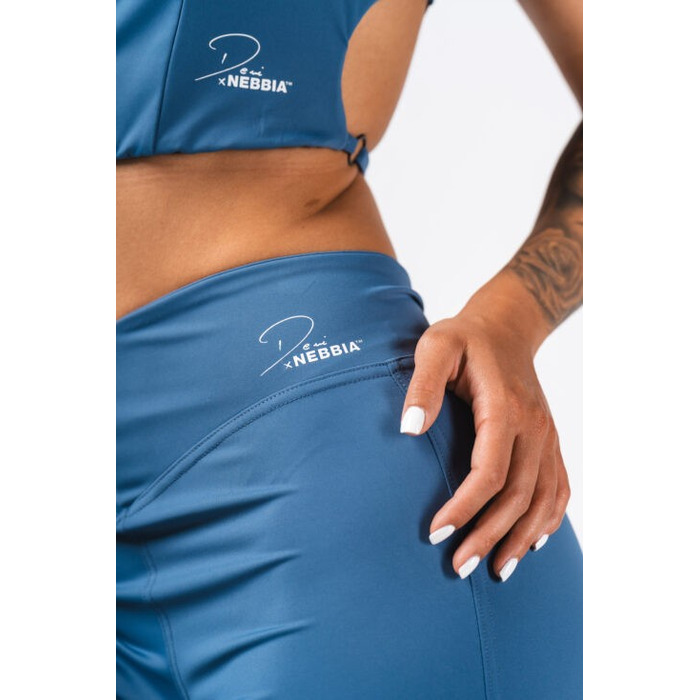 Штани Deni x NEBBIA High-waist Flared Pants Blue 312