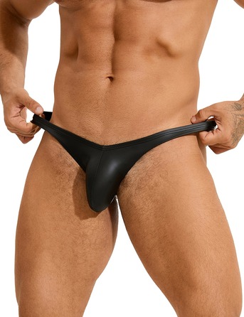 Сексуальные виниловые мужские трусы Star Night цвет черный, L