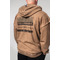 Кофта Nebbia Washed-off Zip Up Hoodie GYM BRO Light Brown 362