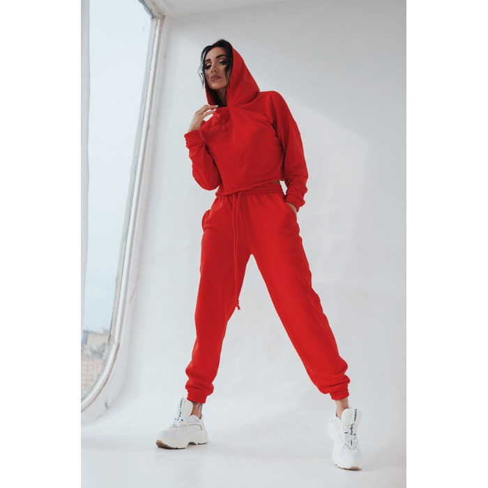 Штани спортивні Fitzona Victory red з вирізами для танців