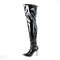 Чоботи Pleaser Boots Classique-3000 на 4-дюймовому каблуці, еластичні, чорні