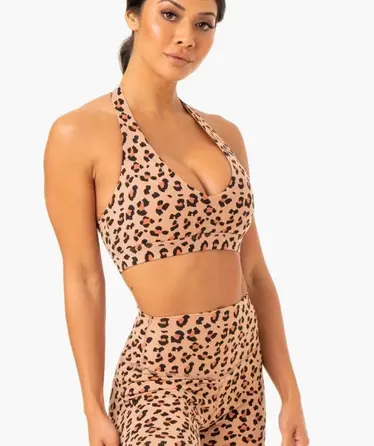 Леггинсы Ryderwear Hybrid Full Length Leggings - Tan Leopard