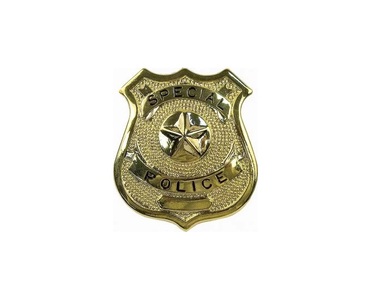 Значок полицейского Sunspice, золотистый