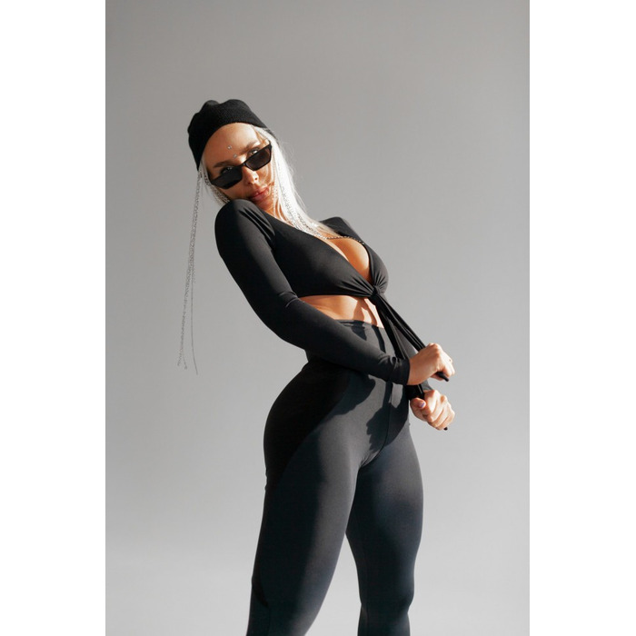 Легінси Fitzona Black Legging With Shiny Black on the Back