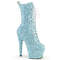 Ботинки Pleaser Adore-1040GR *7 дюймов, каблук, 2 3/4 дюйма, шнуровка спереди, боковая молния, синие