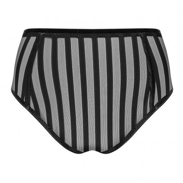 Комплект Noir Handmade бюстгальтер с высокой горловиной и трусики, черный, XL