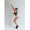 ТОП ONE SHOULDER BLACK TOP WITH FISHNET 14450