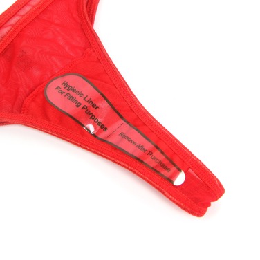 Красный сексуальный комплект белья в сеточку Star Night с цепочками и сердцами, L