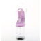 Босоножки Pleaser Flamingo-808, каблук 8 дюймов, ремешок на щиколотке 4 дюйма, лавандовый/прозрачный