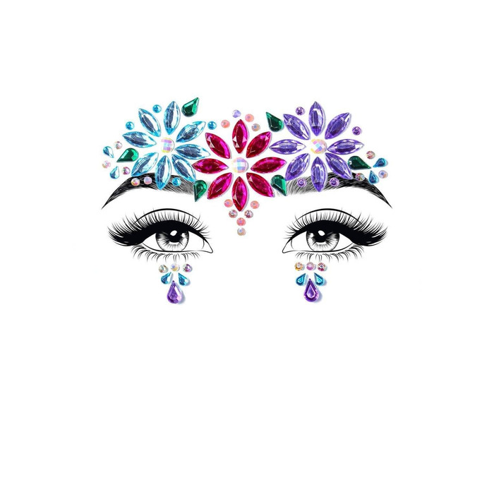 Самоклеящиеся украшения для лица и тела Leg Avenue Dahlia face jewels sticker