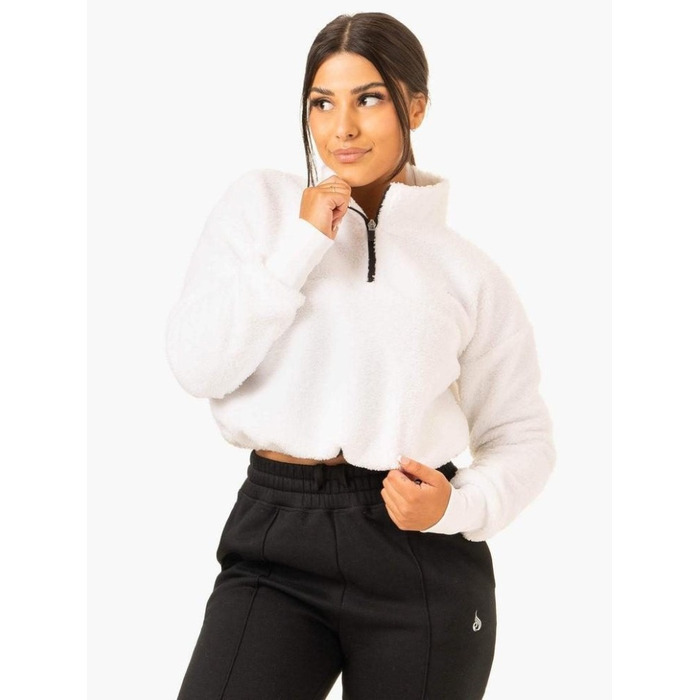 Толстовка Off Duty Teddy Half Zip - White