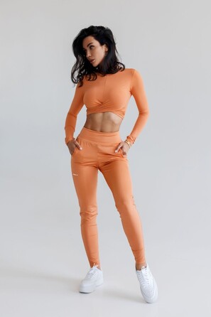 Топ Cropped Long Sleeve Top ELEVATED Orange 468