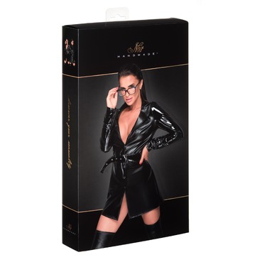 Плащ виниловый с мокрым эффектом Noir Handmade F225 Jacket черный, XXL