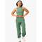 Майка Sideline Rib Crop Tank - Forest Green