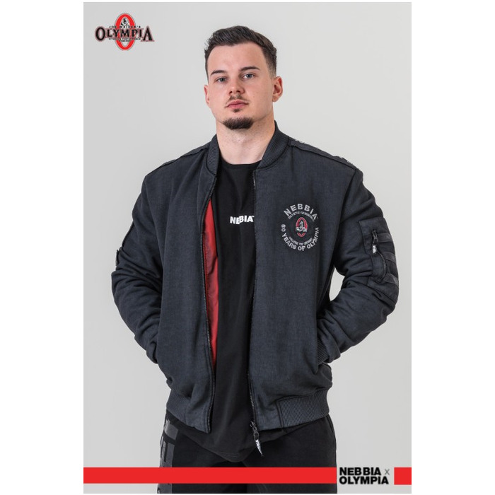 Бомбер Nebbia Washed Men's Bomber Jacket LEGEND Black 794