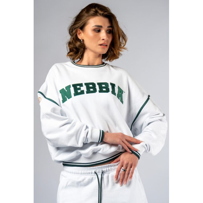 Толстовка жіноча Nebbia Lounge Sweatshirt CLUB D’OR White 642
