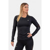 ЛОНГСЛІВ Nebbia LONG SLEEVE SMART POCKET SPORTY TOP BLACK 418