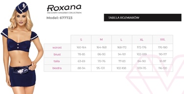 Костюм Стюардессы Roxana 6777 синий, 3 предмета, S
