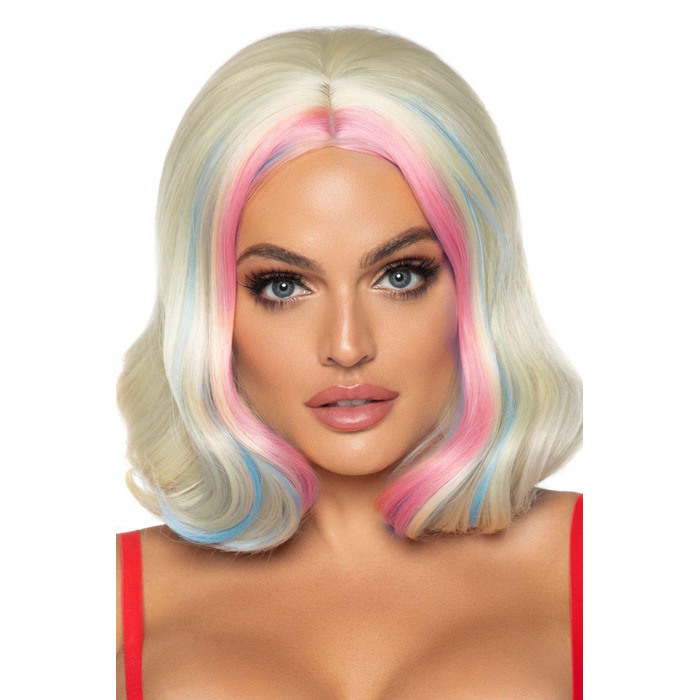 Коротка хвиляста перука боб Leg Avenue 35см.