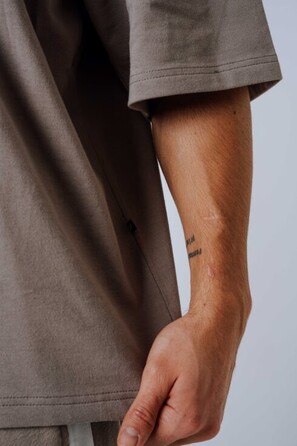 Футболка Nebbia Oversized Tee POWER Light Brown ASH 898