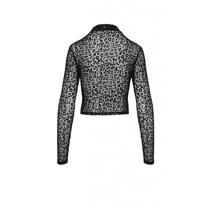 Леопардовый топ с длинным рукаовм Noir Handmade F289 размер - M