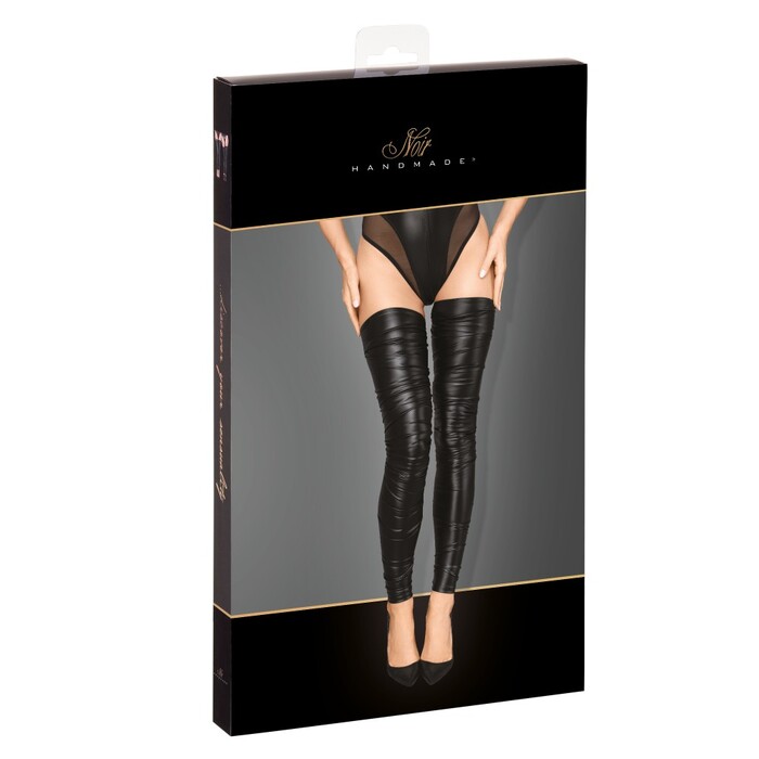 Чулки без носка F207 Noir Handmade XL