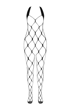 Комбинезон крупная сетка с открытым доступом Passion BS091 black