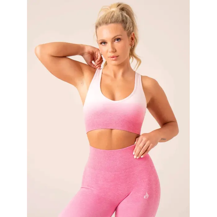 Топ Ryderwear Ombre Seamless Sports Bra - Musk Pink Ombre